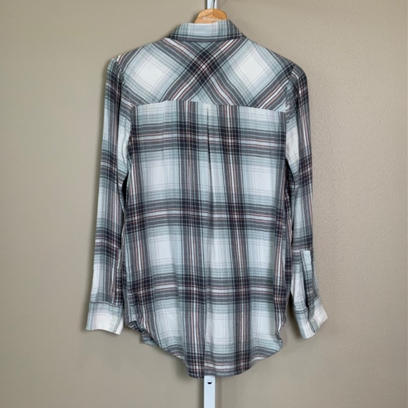 MUDD Plaid Flannel Button Down Shirt - Picture 9 of 16